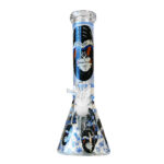 GLOW IN THE DARK - BLUE GORILLA TRIPLE THICK BONG 25cm - acquista online su Hemport