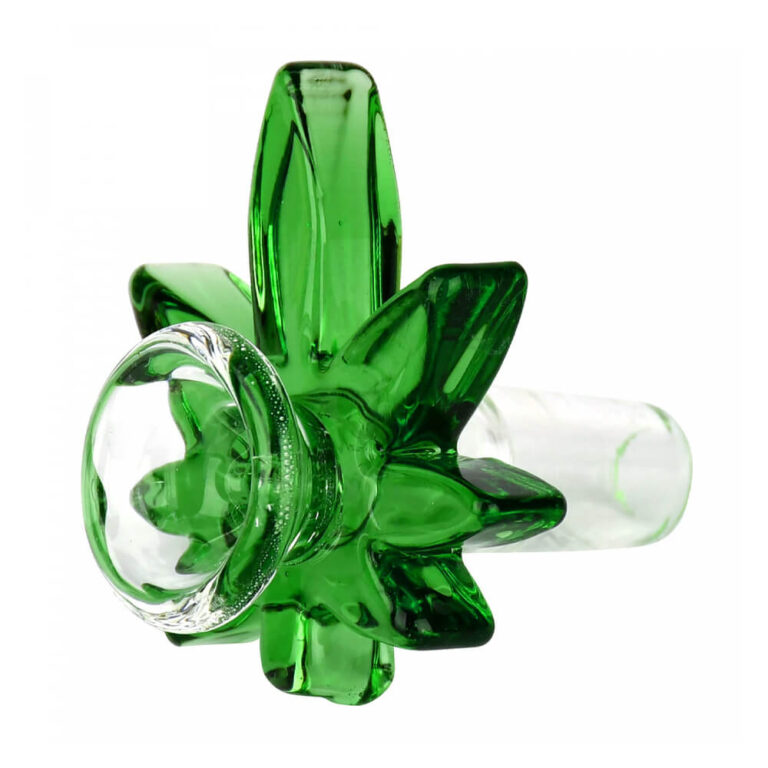 BRACIERE GREEN HEMP LEAF GLASS - acquista online su Hemport