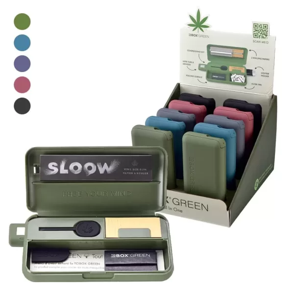 TO BOX GREEN - ALL IN ONE SMOKERS TAKE AWAY