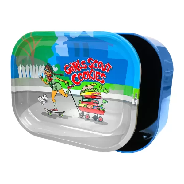 BEST BUDS - SCATOLA IN METALLO CON VASSOIO - GIRL SCOUT COOKIES
