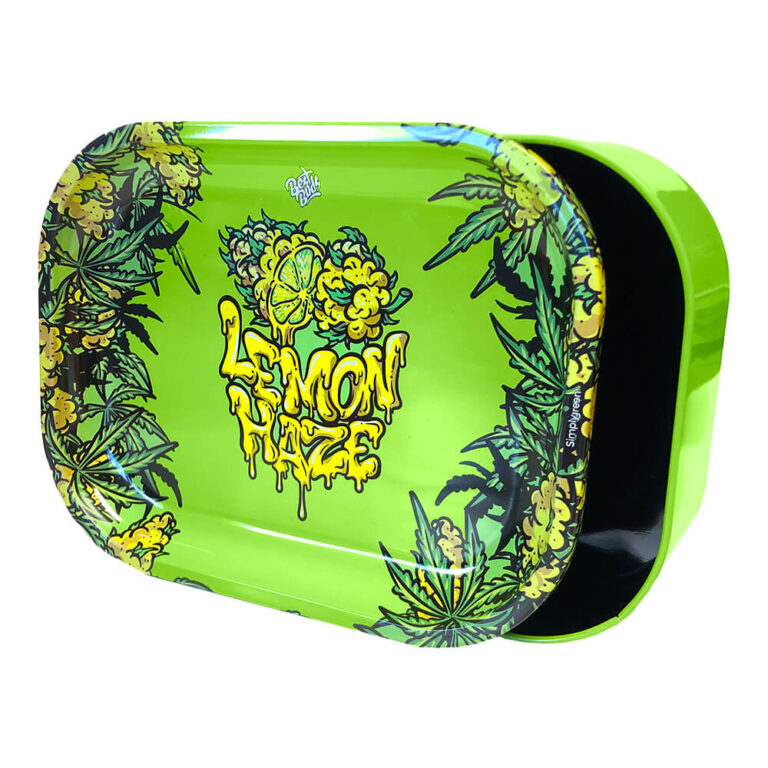 BEST BUDS - SCATOLA IN METALLO CON VASSOIO - LEMON HAZE - acquista online su Hemport