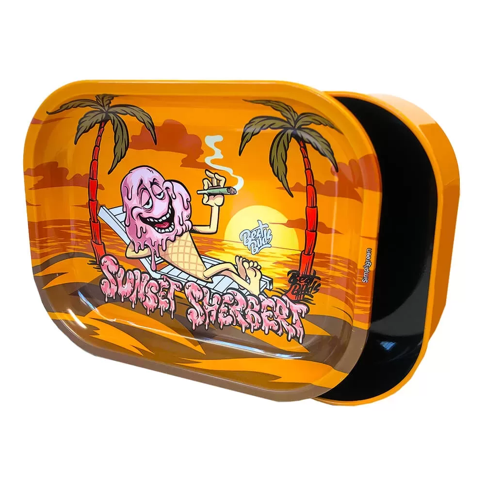 BEST BUDS - SCATOLA IN METALLO CON VASSOIO - SUNSET SHERBET - acquista online su Hemport
