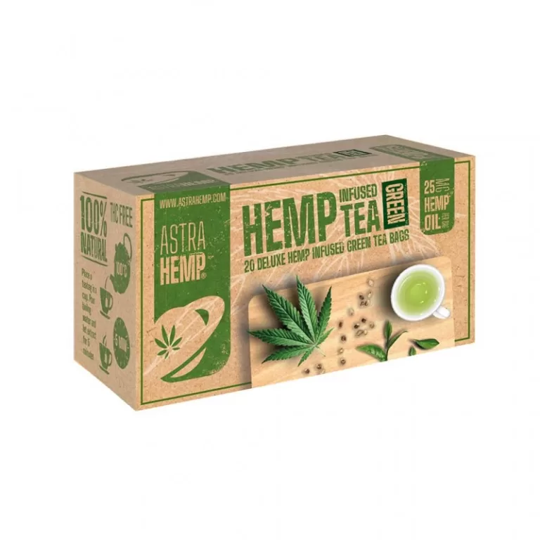 t&egrave; verde alla canapa
