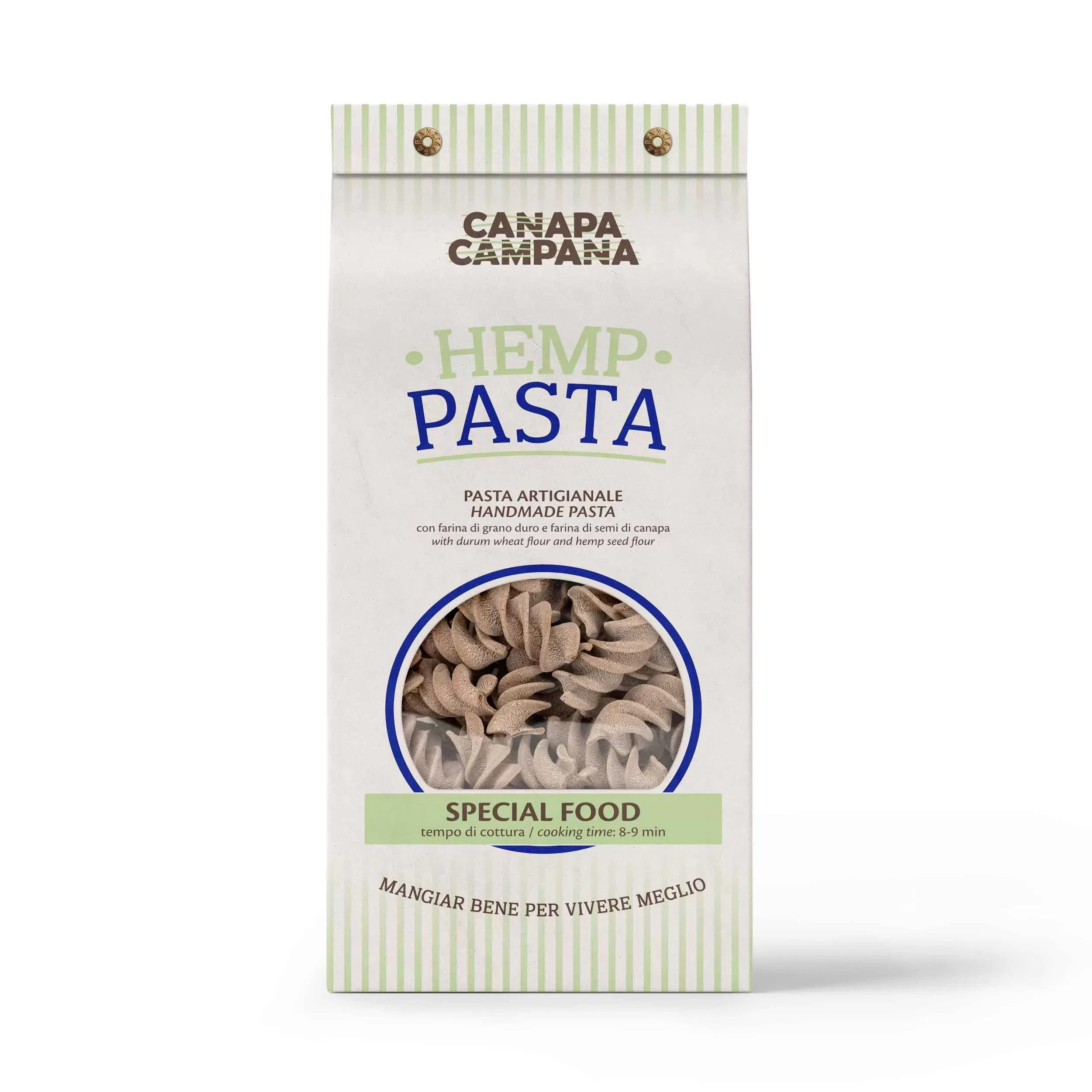 Fusilloni fusilloni pasta alla canapa