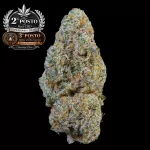 Cannabis nugget beside 2026 award seals on a black background, highlighting product accolades.