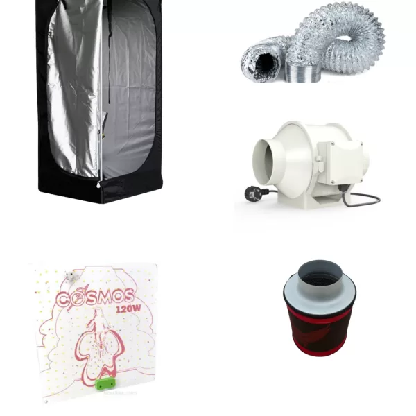 KIT COLTIVAZIONE COMPLETO - BOX 60x60x140cm