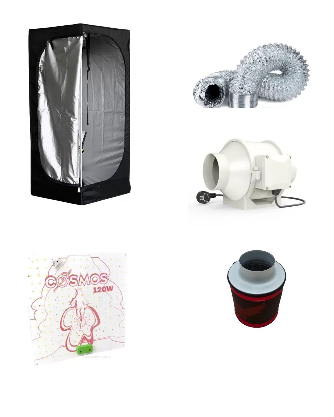 kit coltivazione 2 KIT COLTIVAZIONE COMPLETO - BOX 80x80x160cm - acquista online su Hemport