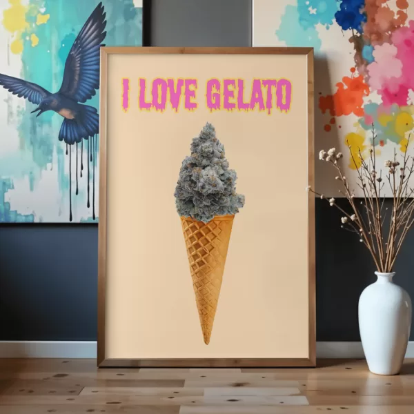 I LOVE GELATO - POSTER WATERPROOF