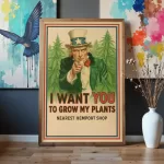 I WANT YOU TO GROW MY PLANTS - POSTER WATERPROOF - acquista online su Hemport