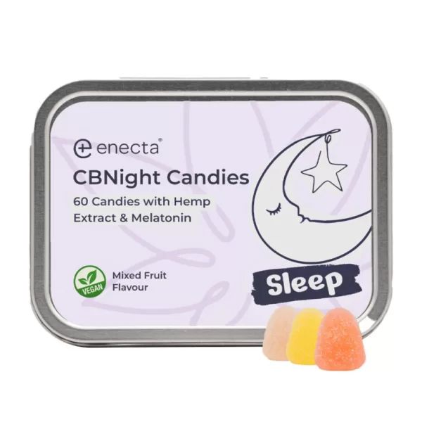 ENECTA CBNIGHT CANDIES - CARAMELLE AL CBD E MELATONINA (60pz)