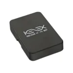 Black rectangular electronics case with the white logo and the tagline 'PRECISION AT ITS BEST' on top.